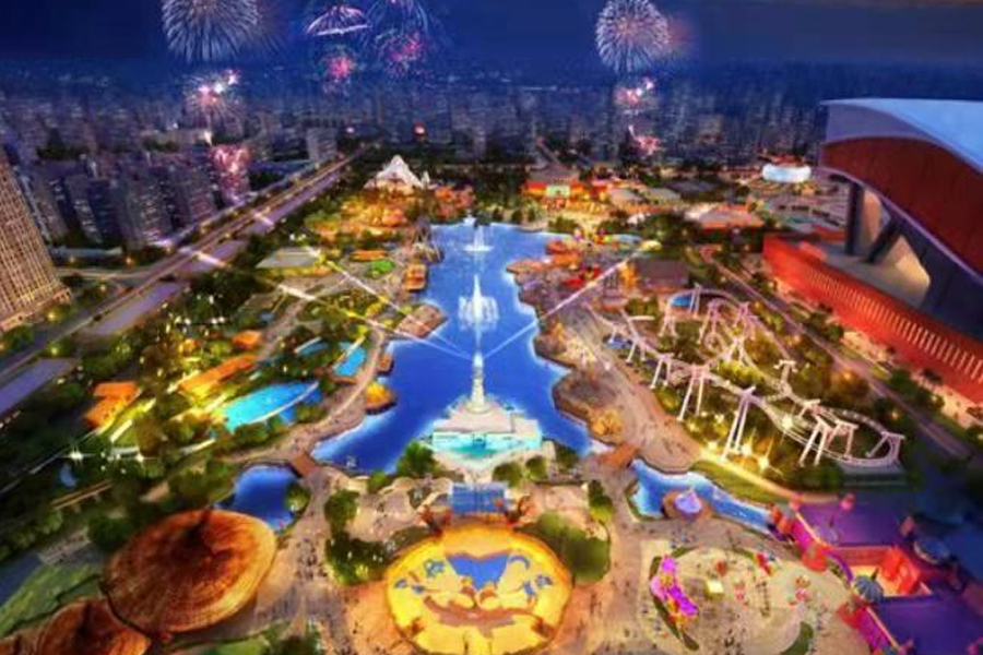  Large characteristic theme park project 